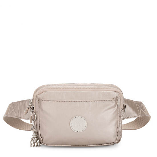 Kipling Abanu Multi Metallic Convertible Crossbody Táska Taupe | HU 1027AH